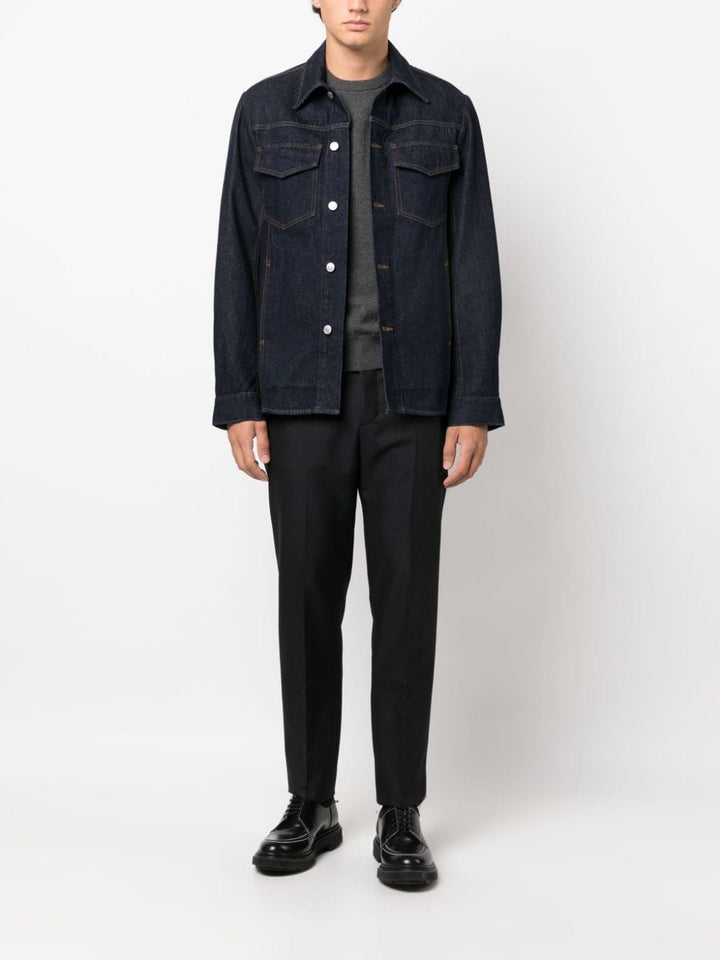 Prada Men Mid-Rise Tailored Trousers