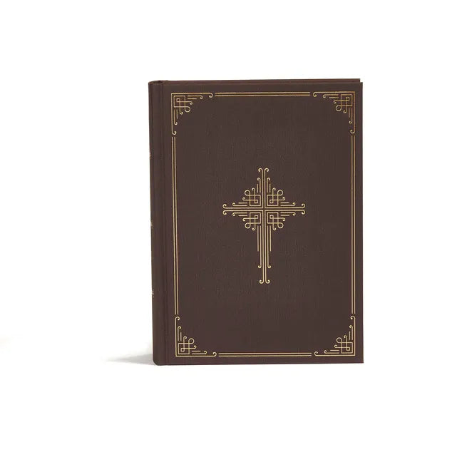 CSB Ancient Faith Study Bible, Brown Cloth-Over-Board: Black Letter, Church Fathers, Study Notes and Commentary, Ribbon Marker, Sewn Binding, Easy-To- - Hardcover