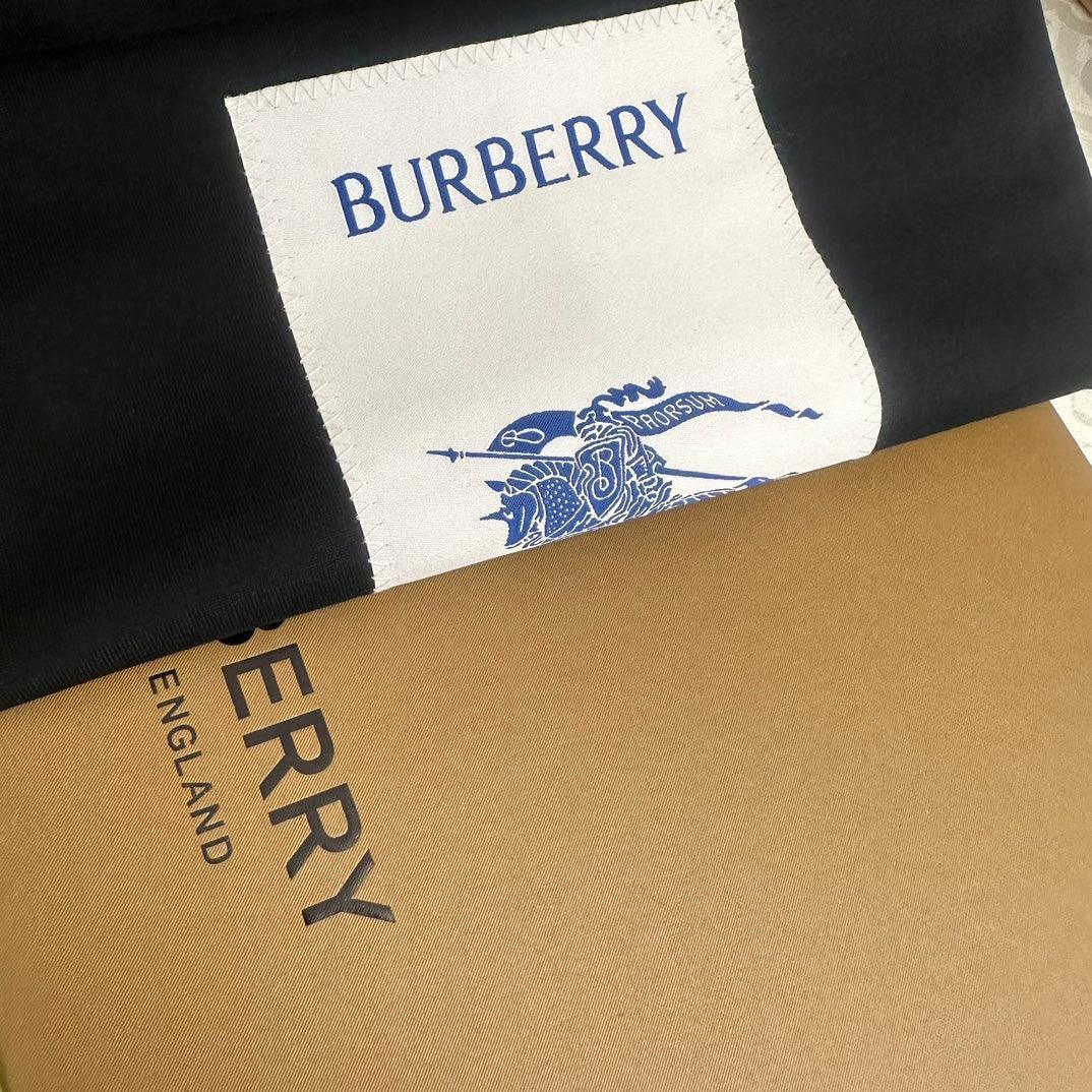 Burberry Black T-Shirt Without Collar