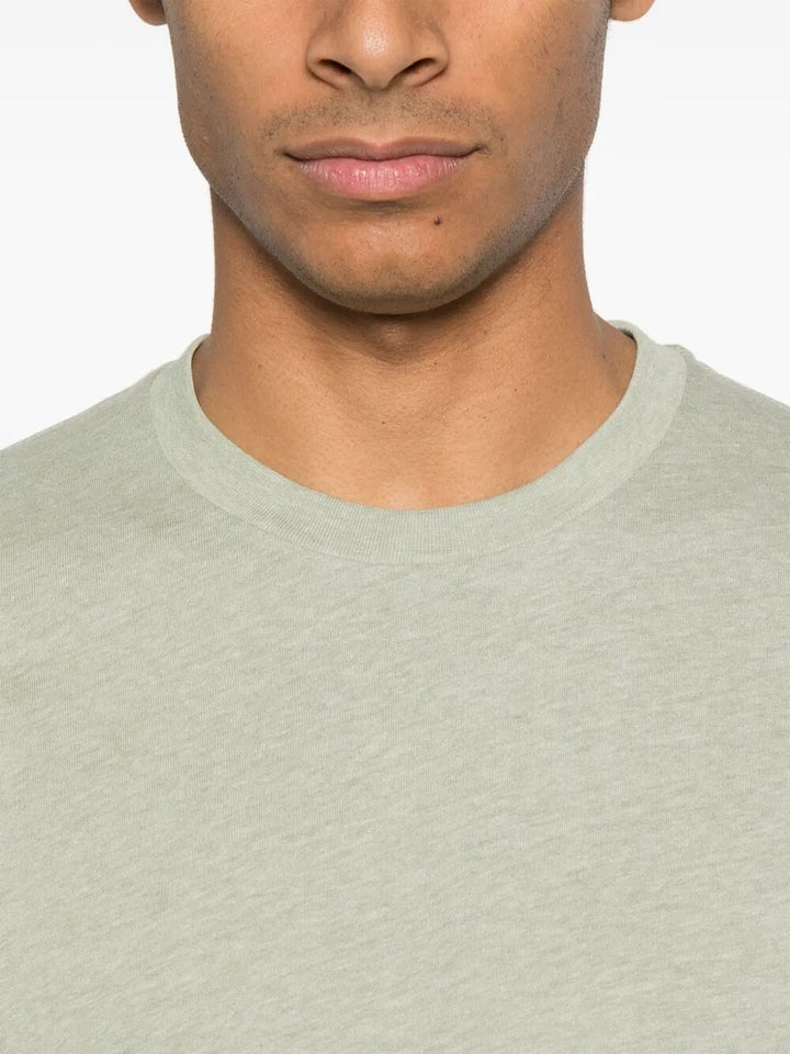 Tom Ford Men Cotton Blend Melange Crew Neck T-Shirt
