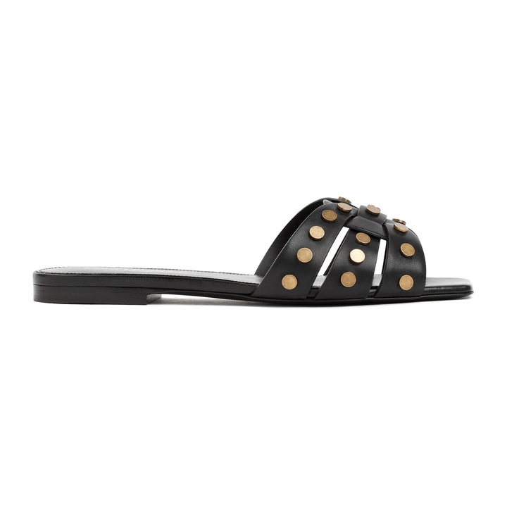 Saint Laurent Leather Tribute Sandals Women