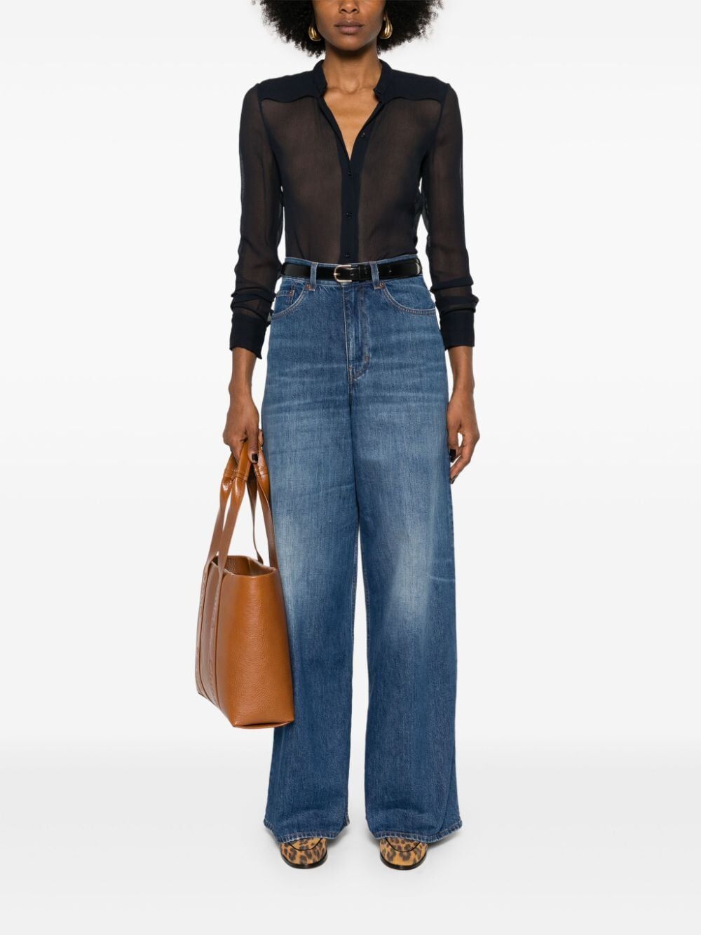 Chloe Women Silk Crepon Shirt