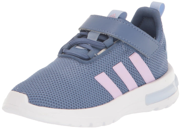 adidas Racer Tr23 Hook &amp; Loop Sneaker Crew Blue/Bliss Lilac/Blue Dawn 1 US Unisex Little Kid