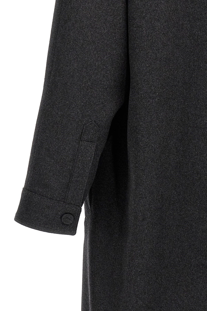Fendi Men Single-Breasted Cashmere Coat