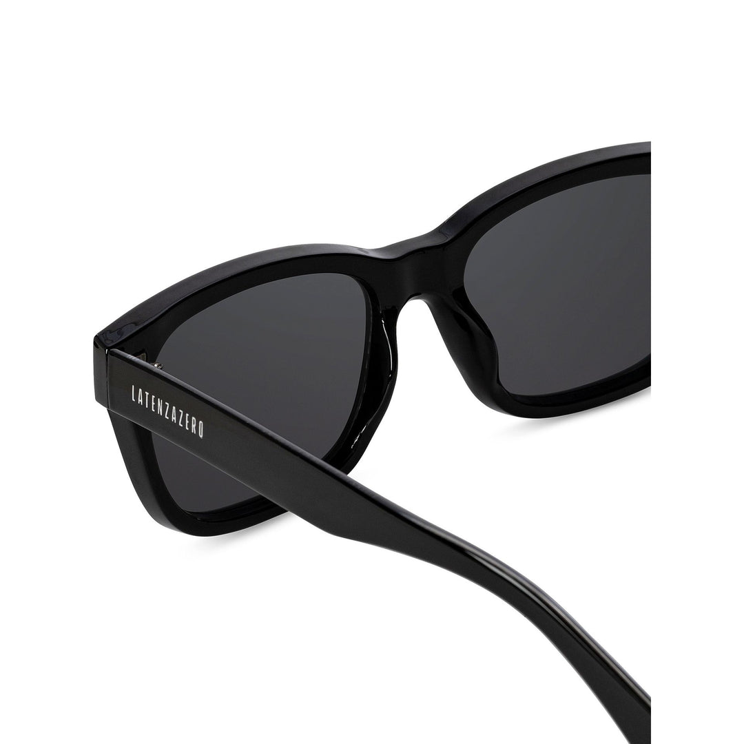 Black stylish Italian designed affordable sunglasses with UV protection.
