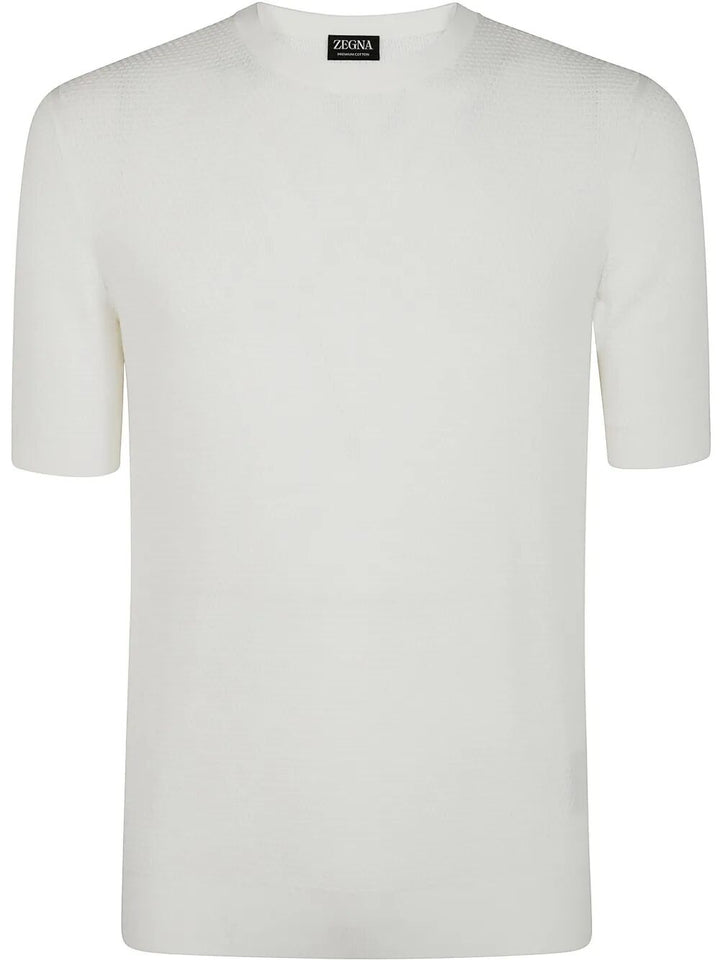 Zegna Men Premium Cotton Stitch T-Shirt