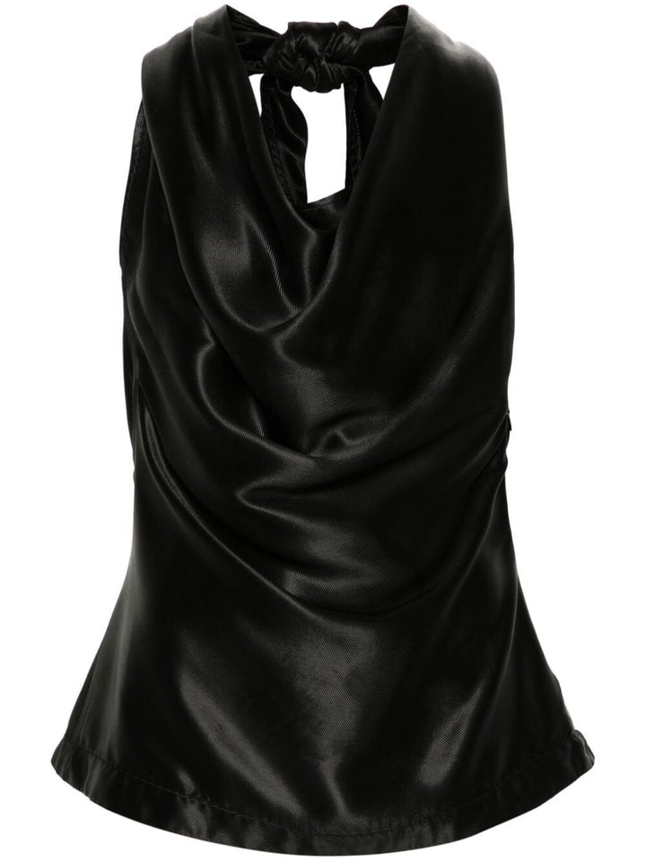 Bottega Veneta Women Top Drappeggiato In Viscosa Fluida