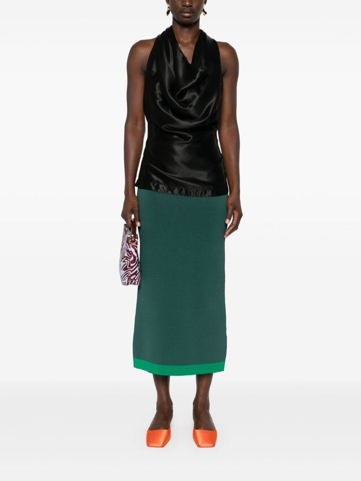 Bottega Veneta Women Top Drappeggiato In Viscosa Fluida