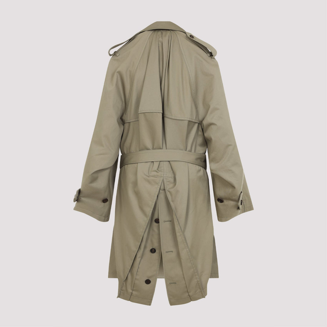 Balenciaga Draped Neck Trench Women