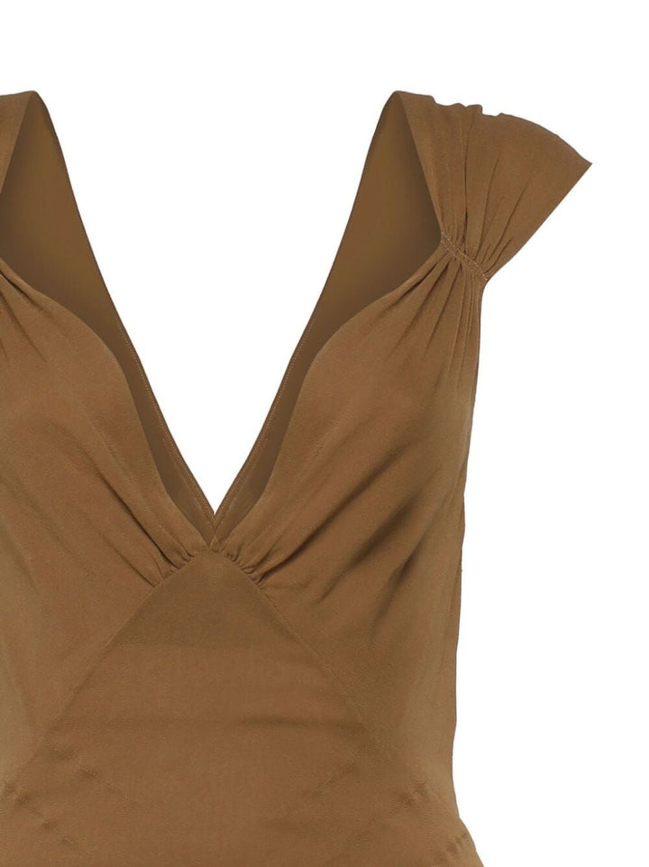 Saint Laurent Women Body Incrociato Sul Retro Semitrasparente