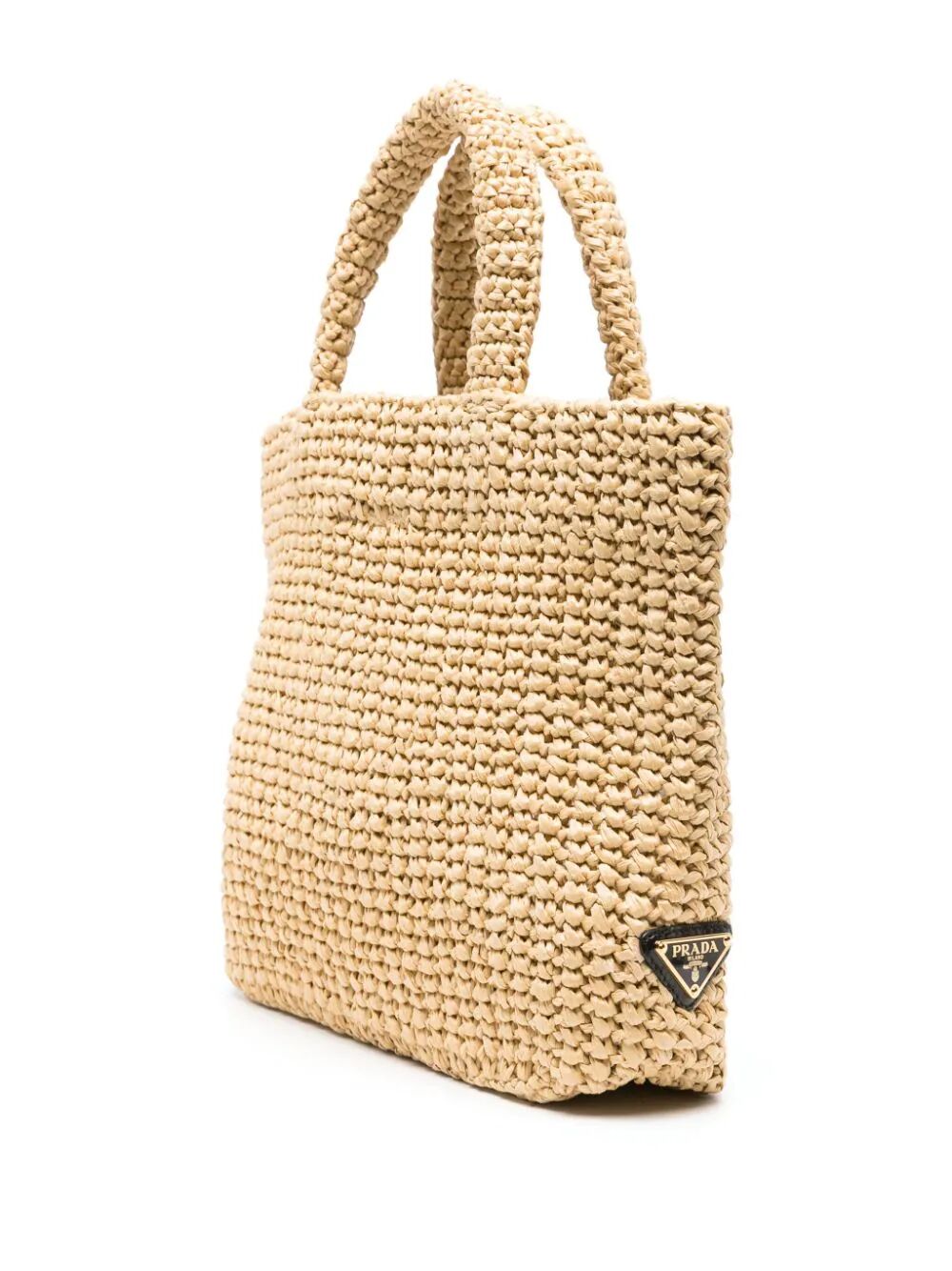 Prada Women Borsa Shopping Small In Crochet