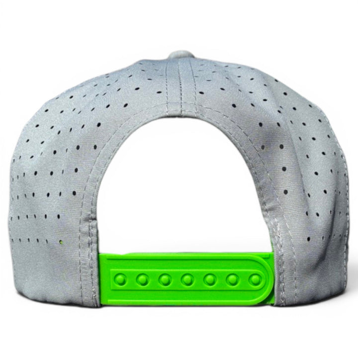 Alien Caddy Golf Hat | Snapback Cap | Built-in Magnetic Ball Marker Holder + Marker Included | Adjustable Gray Alien