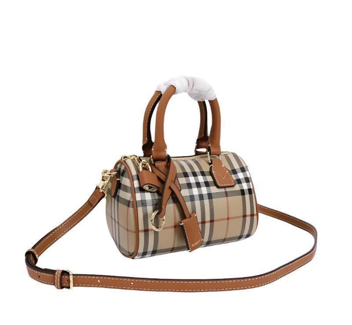 Burberry Mini Check Bowling Bag