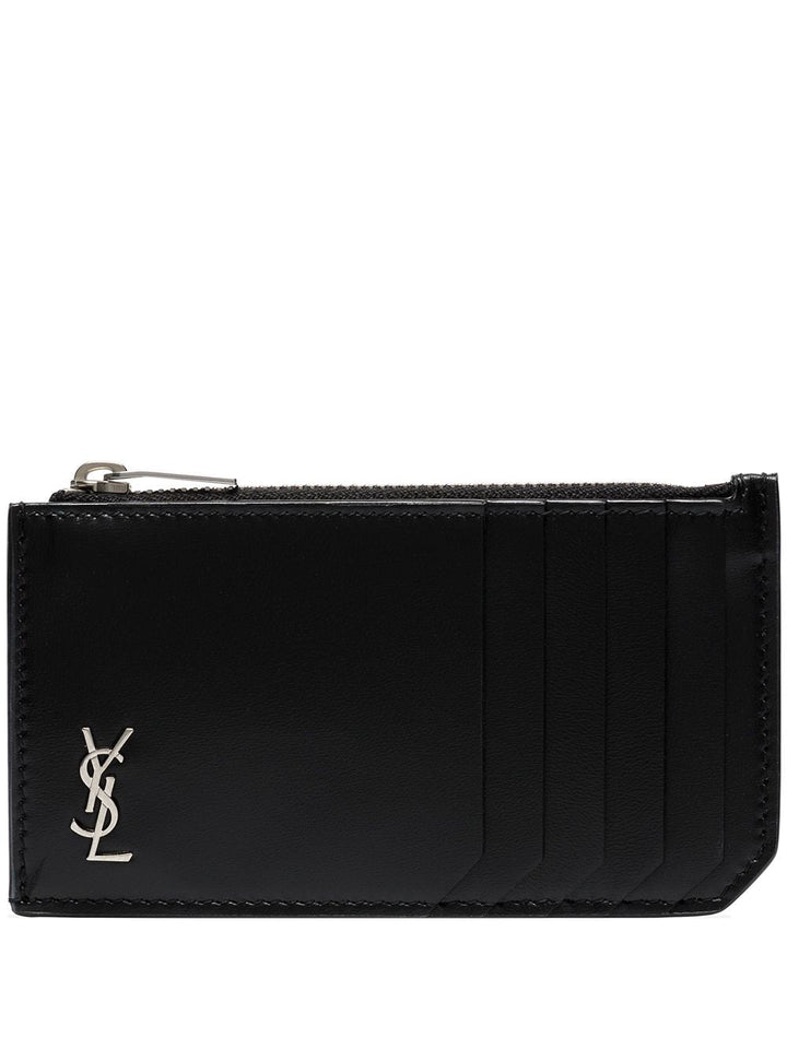 Saint Laurent Men Card Holder With Zip