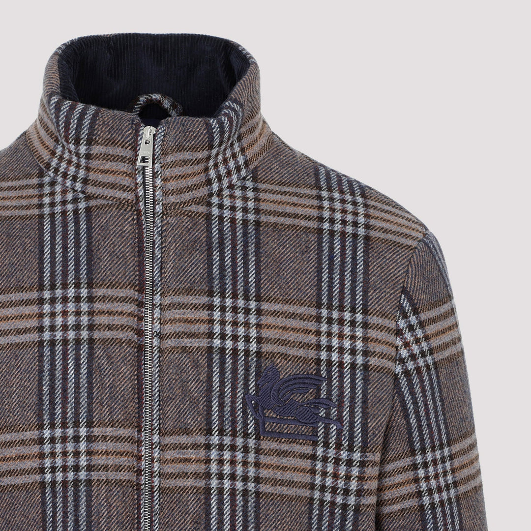 Etro Virgin Wool Padded Jacket Men