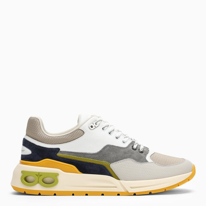 Salvatore Ferragamo Men Multicoloured Gancini Trainer