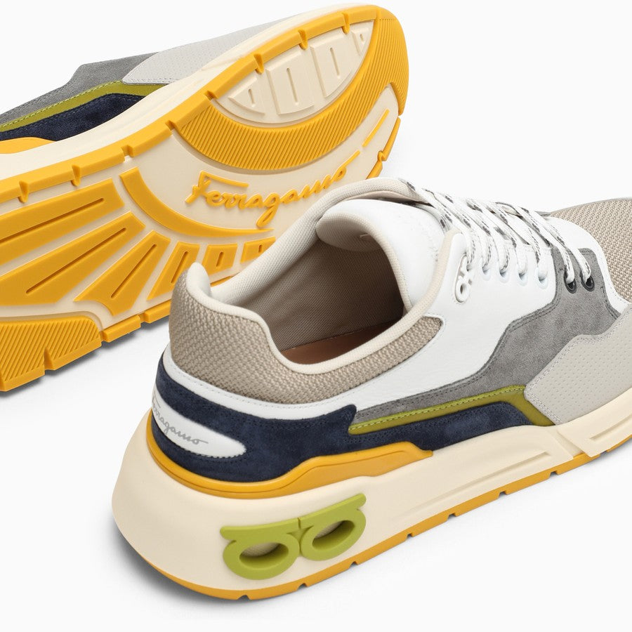 Salvatore Ferragamo Men Multicoloured Gancini Trainer