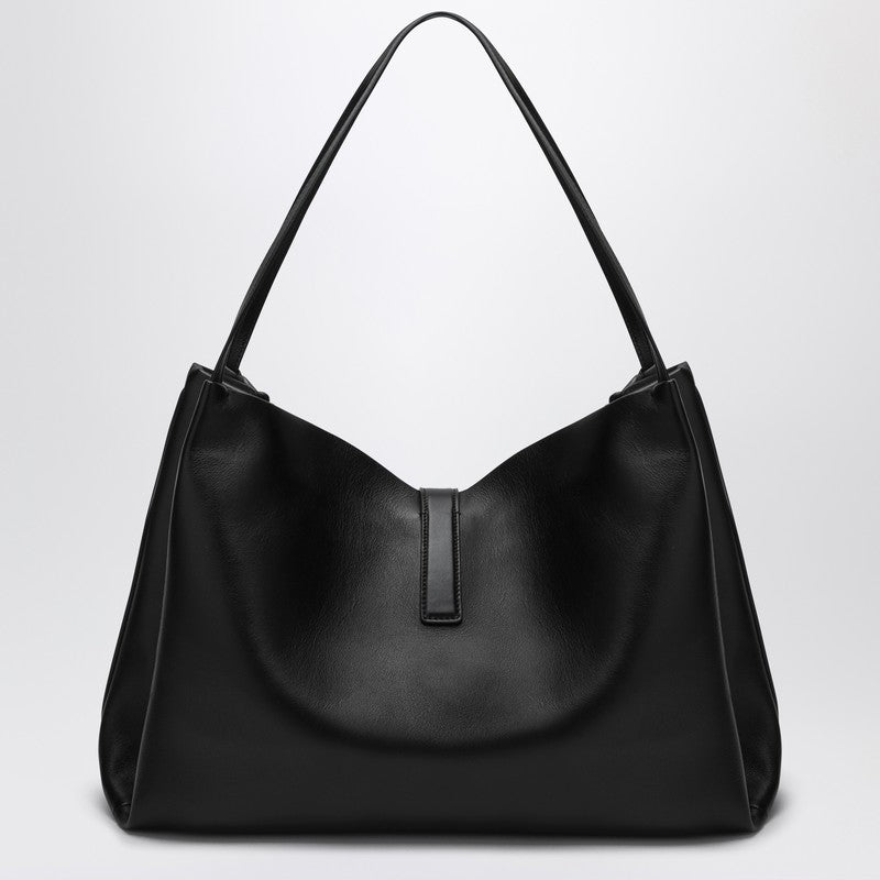 Ferragamo Large Black Leather Tote Bag Women