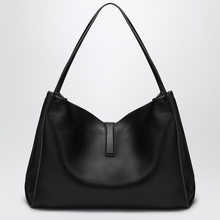 Ferragamo Large Black Leather Tote Bag Women