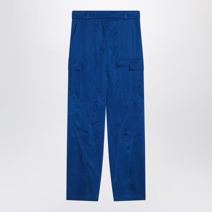 Ferragamo Electric Blue Cargo Trousers Women