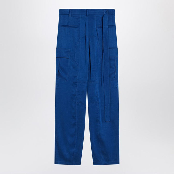 Ferragamo Electric Blue Cargo Trousers Women