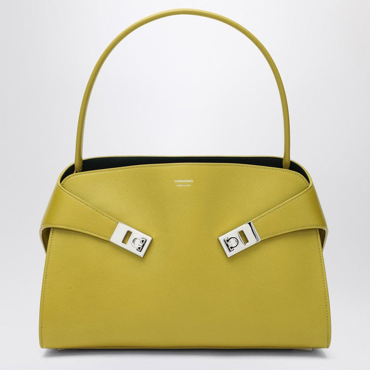 Ferragamo Hug Soft M Bag In Lime/Moss Women