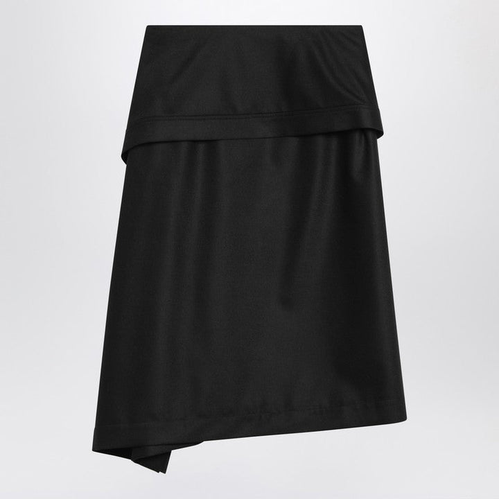 Ferragamo Asymmetric Black Skirt With Basque Women