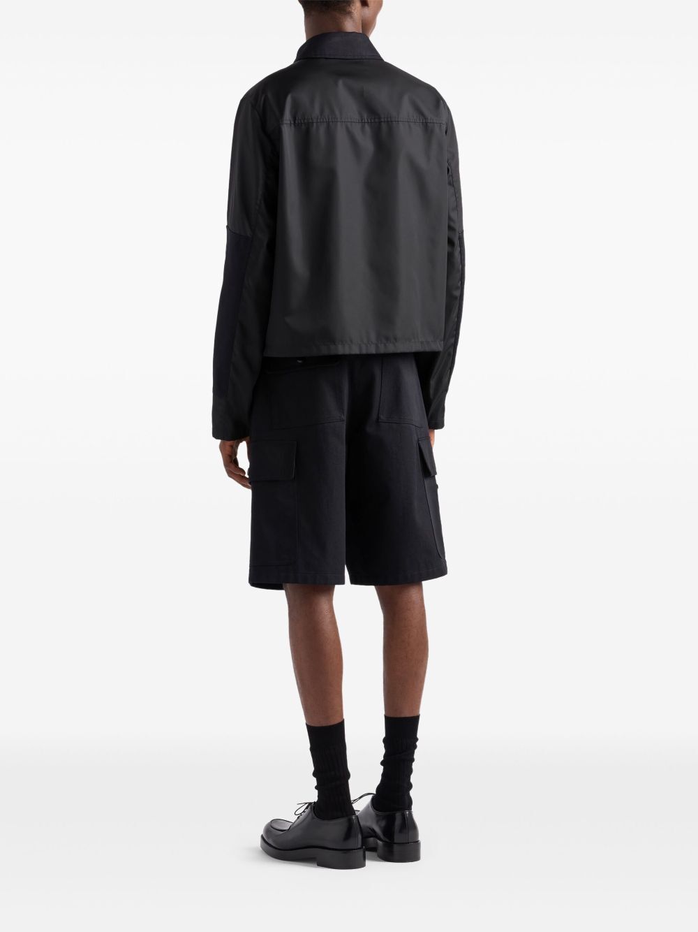 Prada Men Utility Pockets Cotton Bermudas