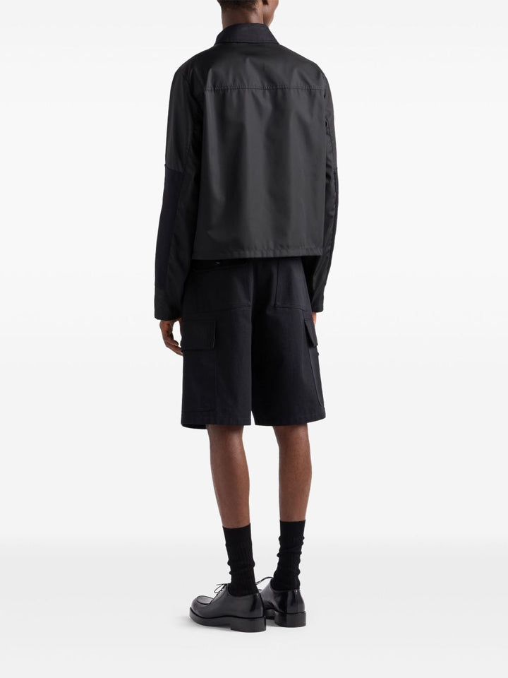 Prada Men Utility Pockets Cotton Bermudas