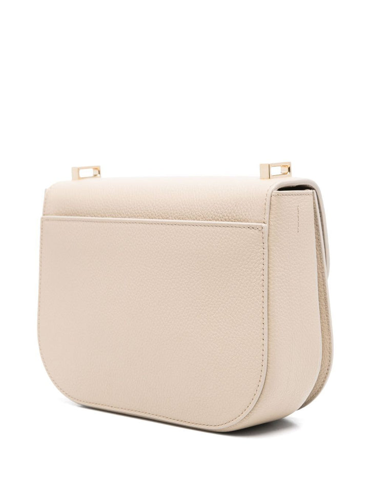 Ferragamo Women Double Gancini Cross Body Flap Bag