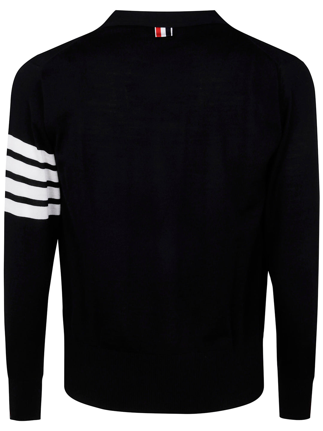 Thom Browne Men Classic V-Neck Cardigan In Fine Merino Wool With 4Bar Stripes