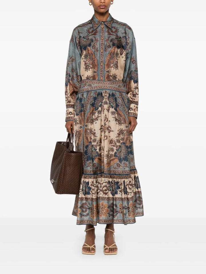Zimmermann Women Ascension Manstyle Silk Shirt