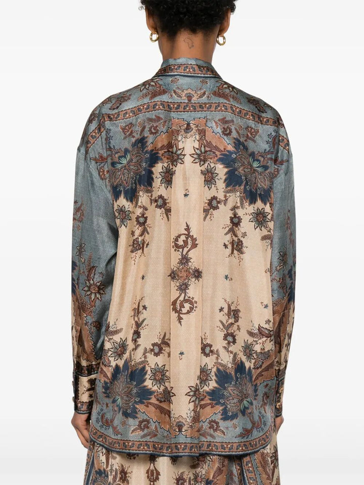 Zimmermann Women Ascension Manstyle Silk Shirt