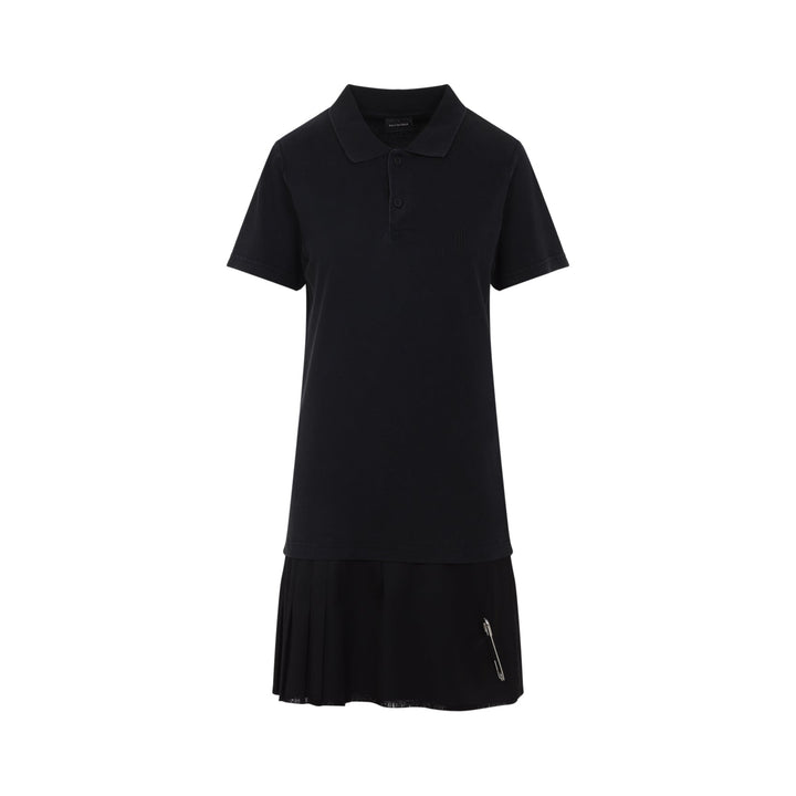 Balenciaga Layered Polo Mini Dress Women