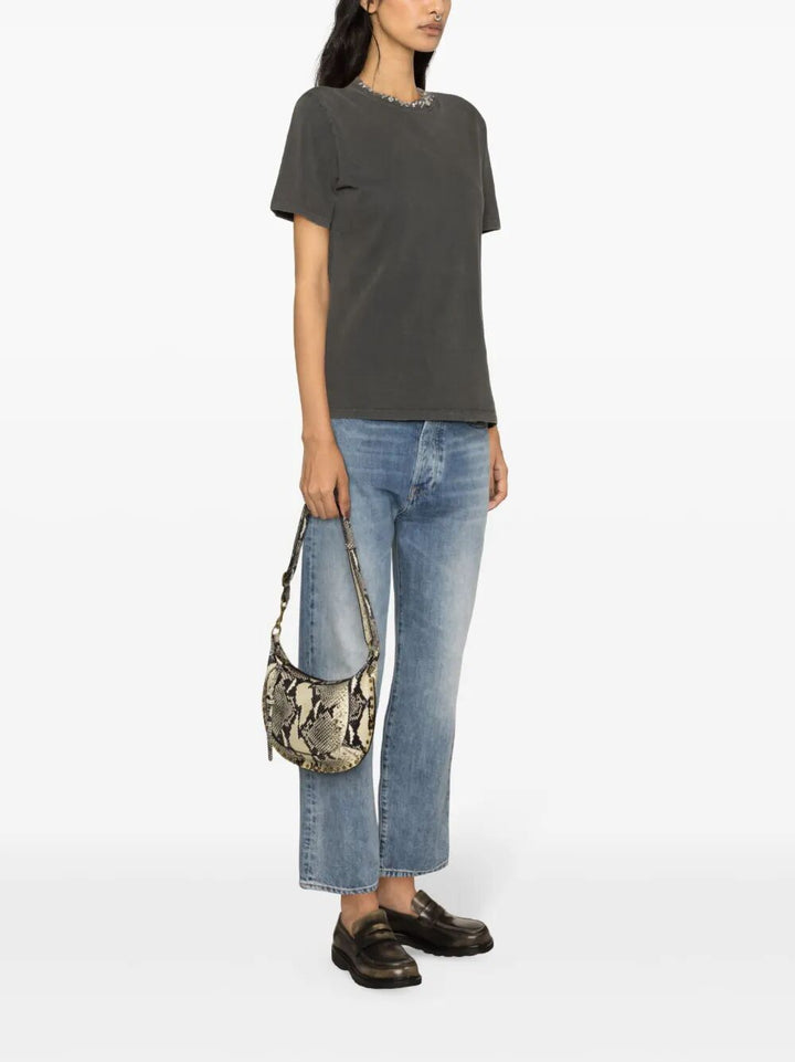 Golden Goose Women Crystal-Embellished Cotton T-Shirt