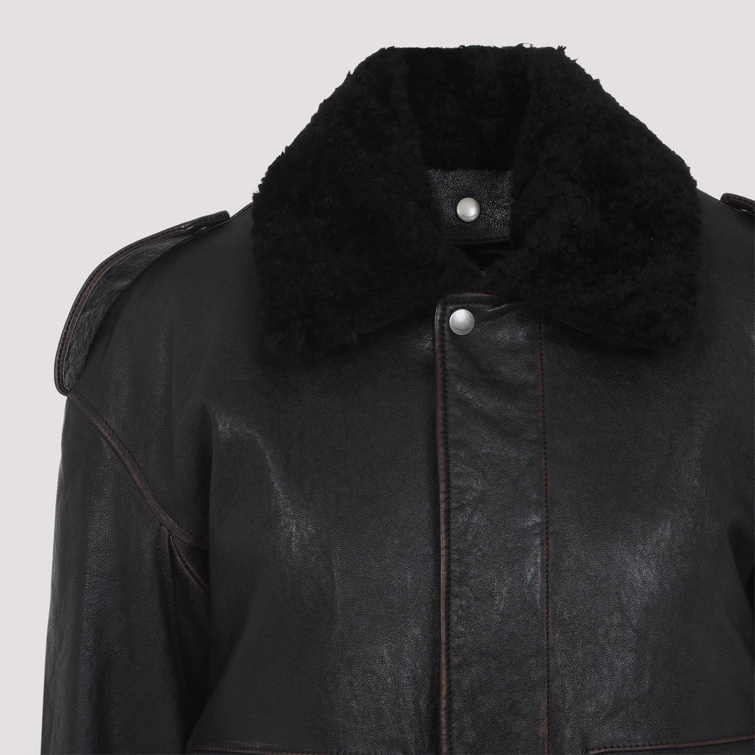 Saint Laurent Lamb Leather Jacket Women