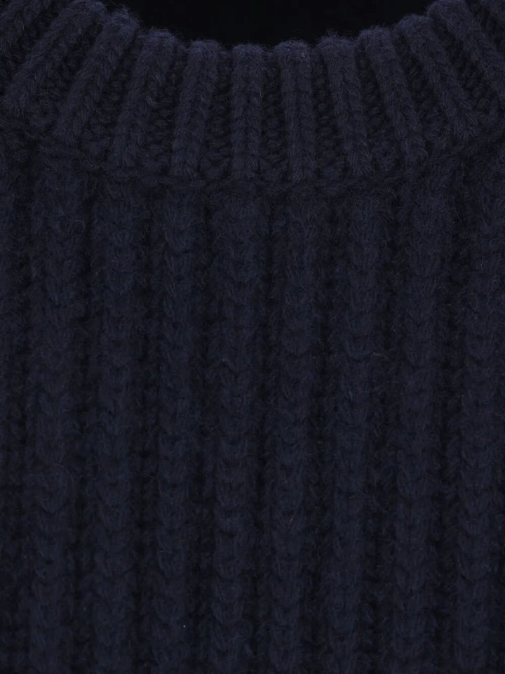 Prada Women Ribbed-Knit Safety-Pin Sweater