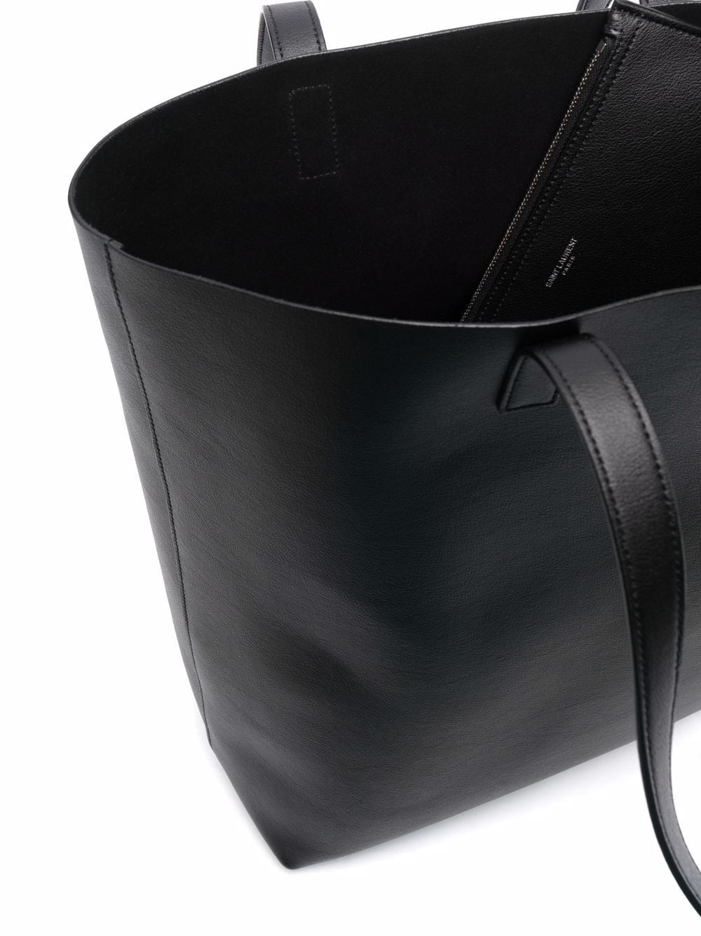 Saint Laurent Men Bold Leather Tote Bag