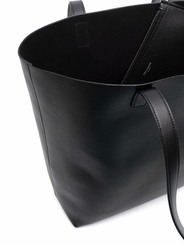 Saint Laurent Men Bold Leather Tote Bag