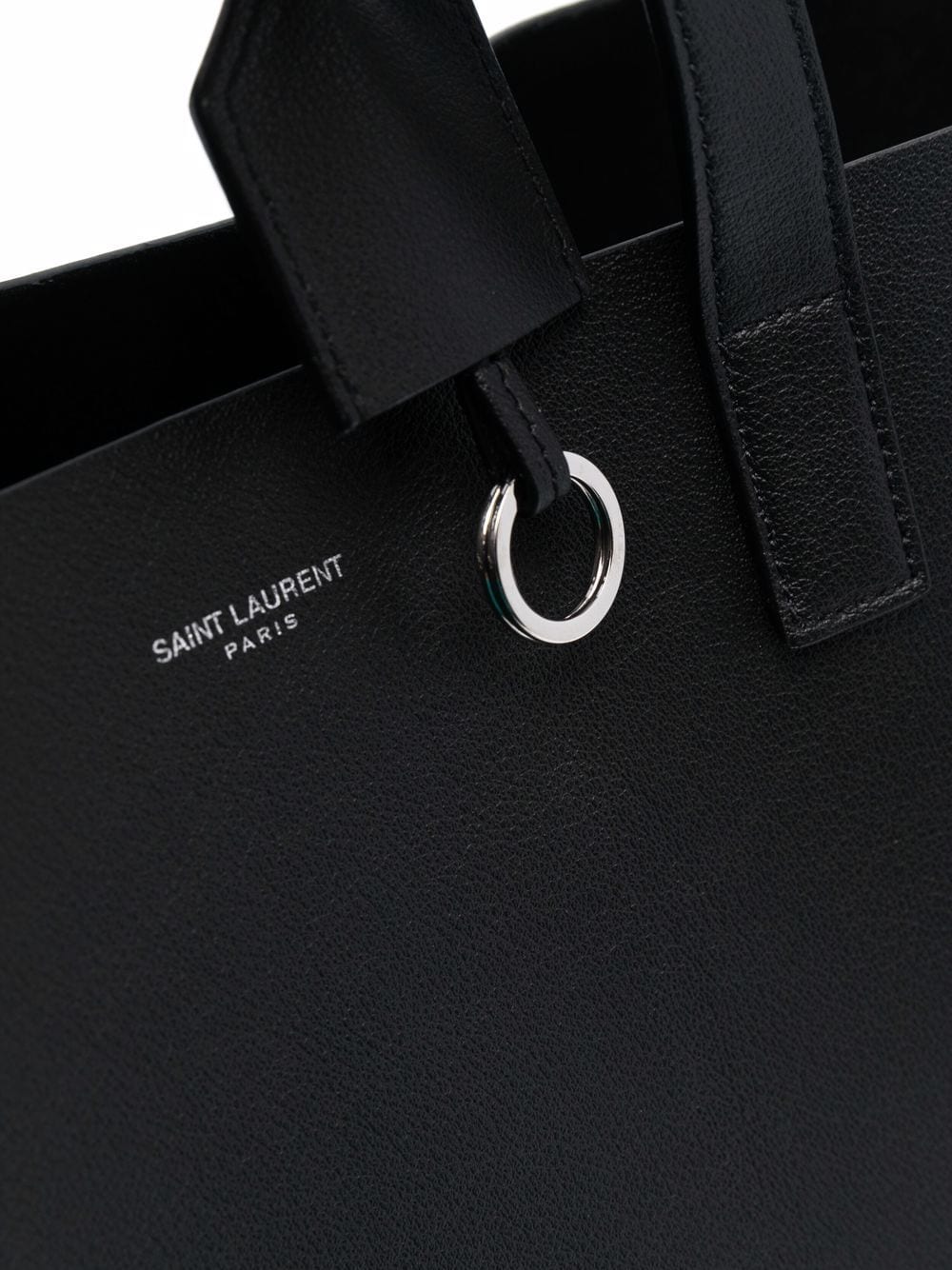 Saint Laurent Men Bold Leather Tote Bag