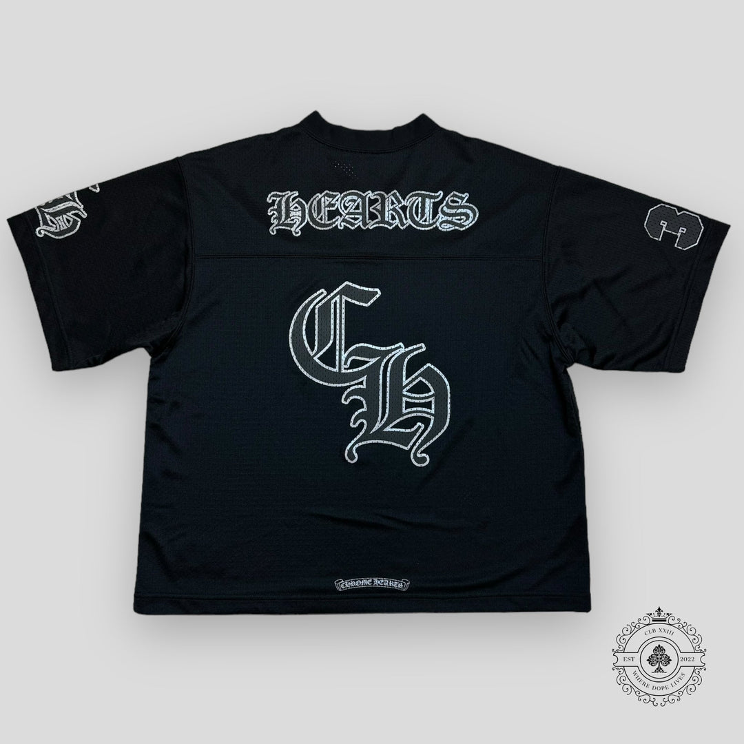 Chrome Hearts Mesh Warm Up Jersey in Black