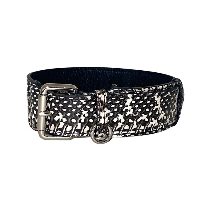 Black &amp; White Classic Snake Collar