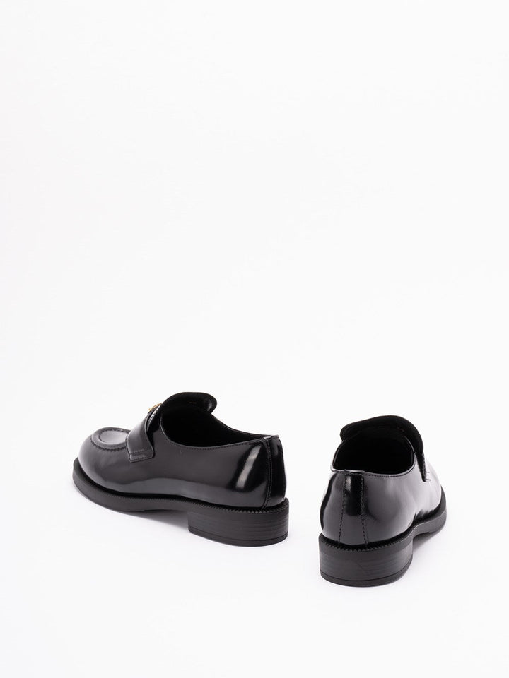 Prada Women Brushed Leather Loafers