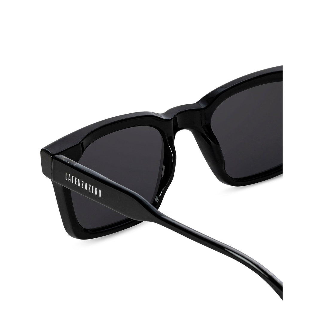 Black stylish Italian designed affordable sunglasses with UV protection.