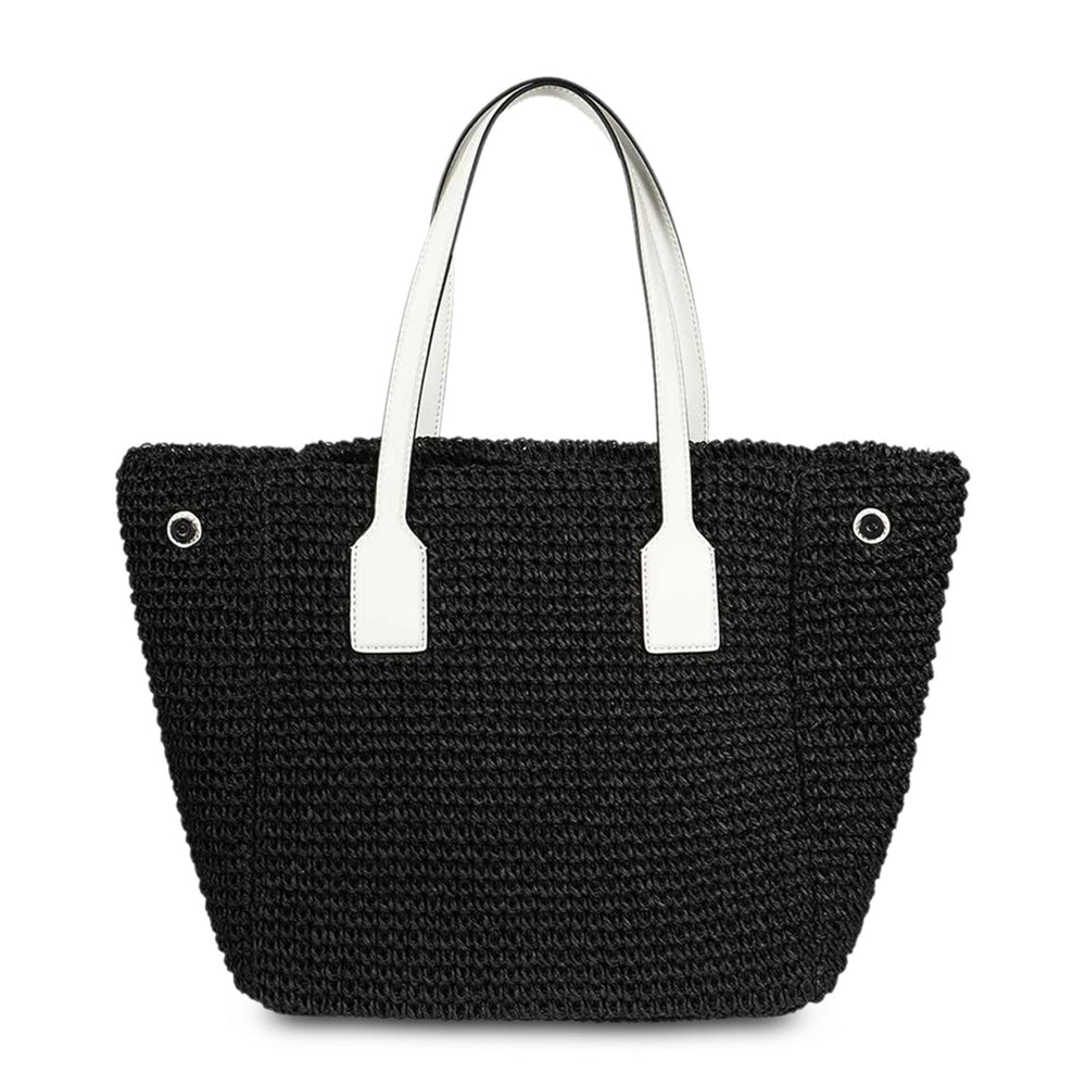 Black and white handbag