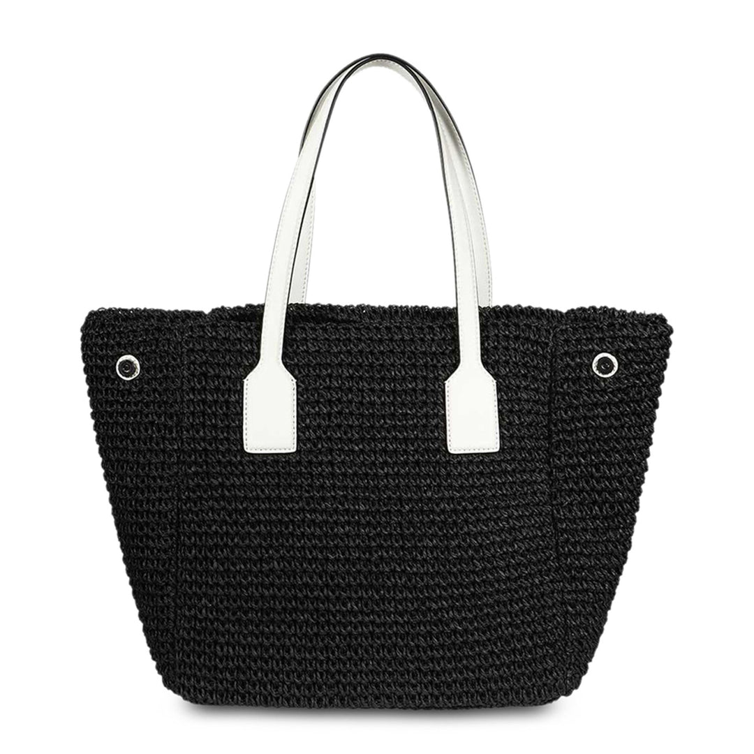 Black and white handbag