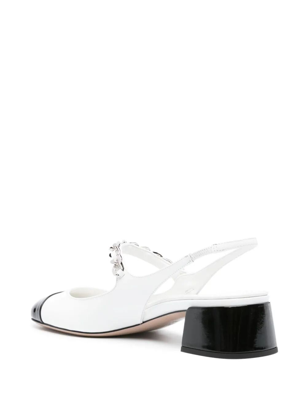 Miu Miu Women Slingback Bicolore Vernice