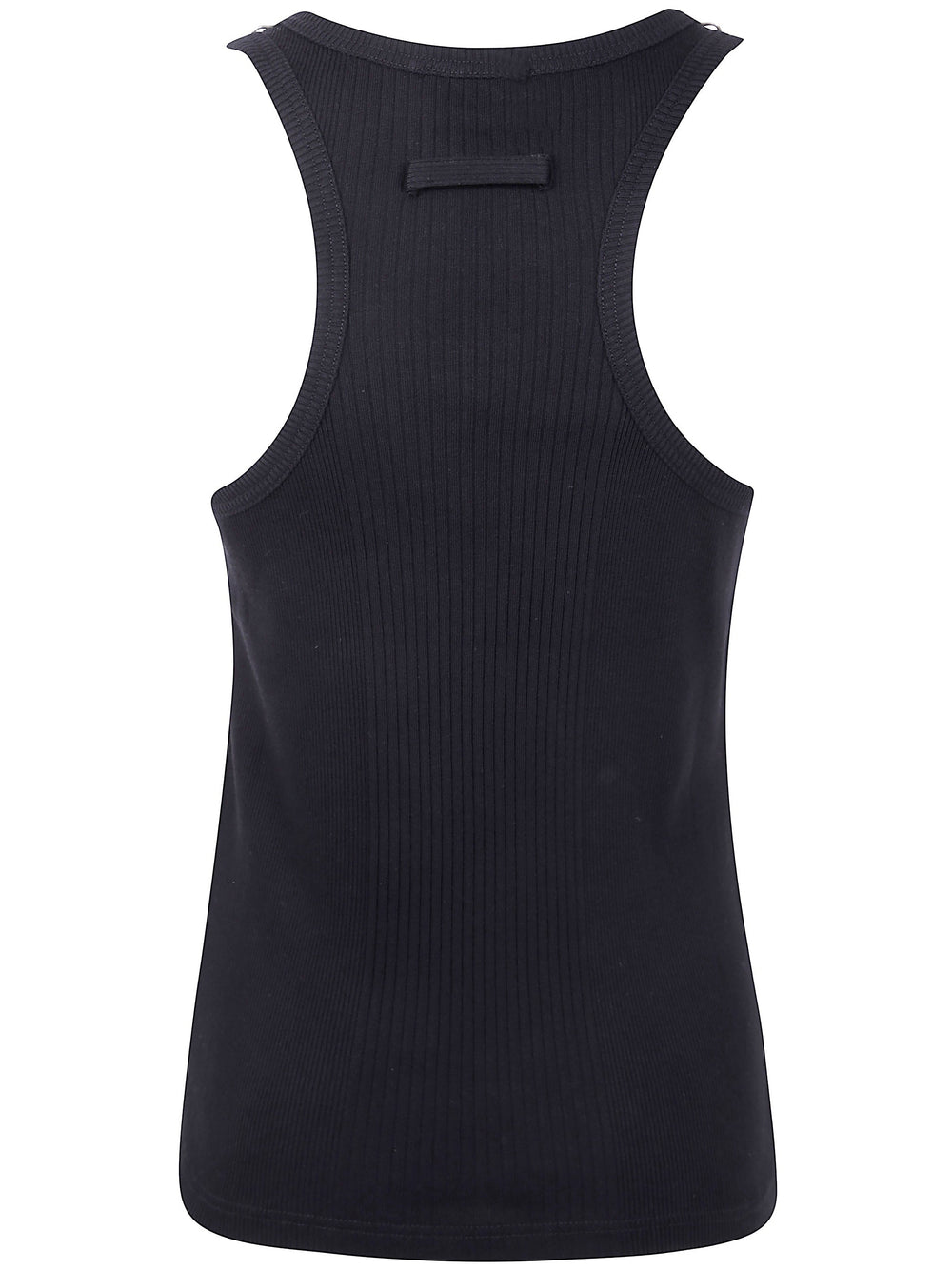 Black tank top on a white background
