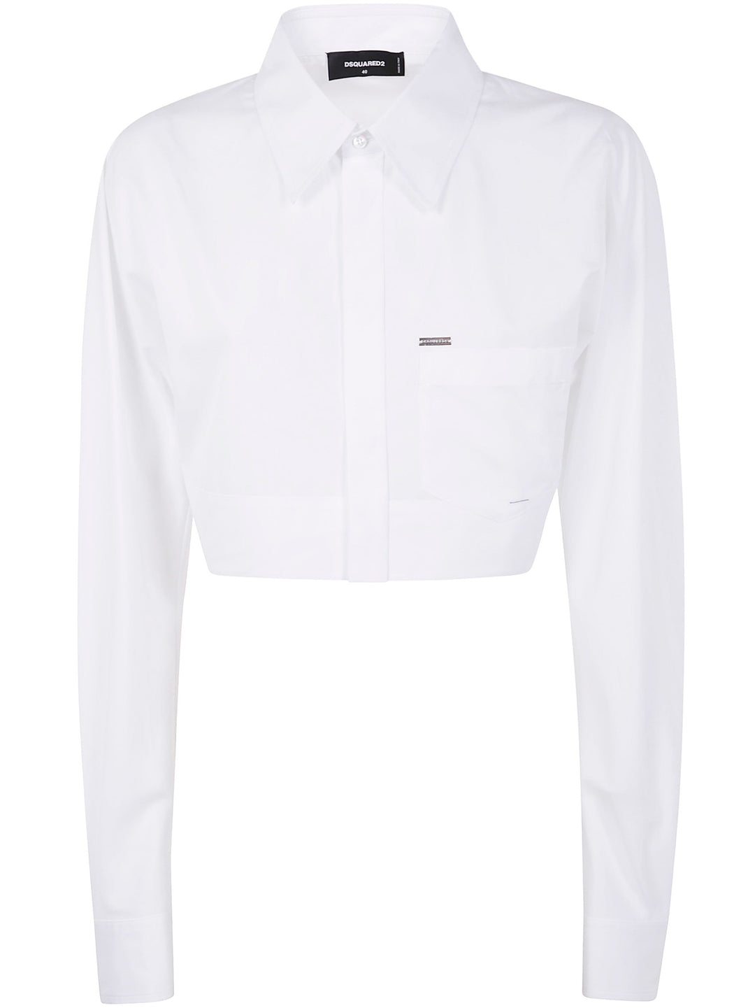 Dsquared2 Women Rounded Cropped Shirt