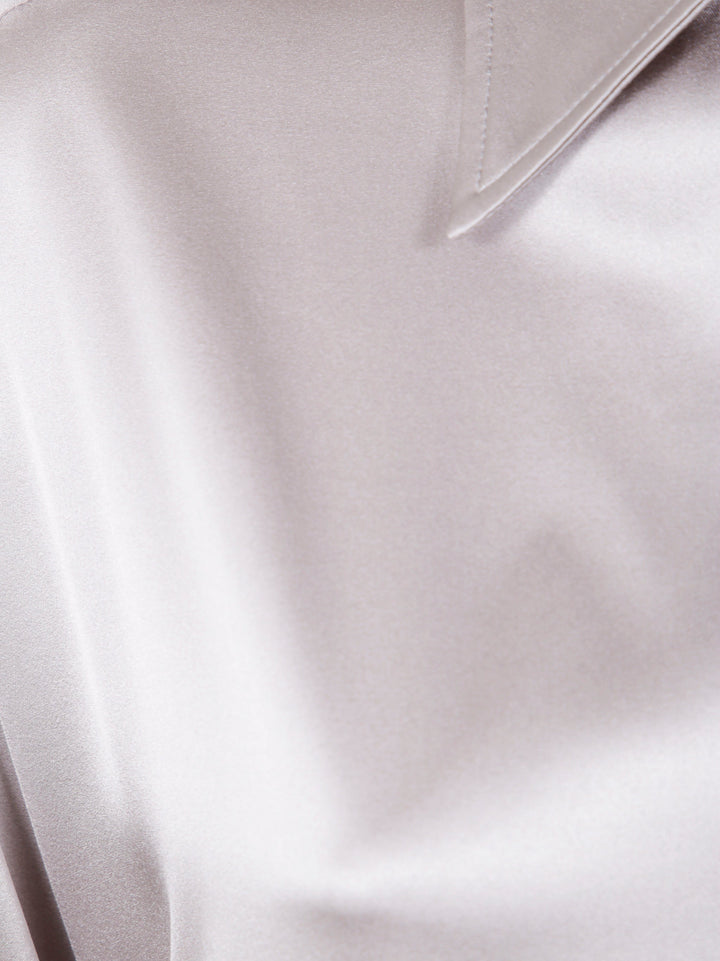 Tom Ford Women Stretch Silk Satin Relaxed Fit Shirt